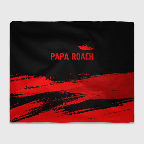 Плед Papa Roach - red gradient посередине / 3D-Велсофт – фото 1