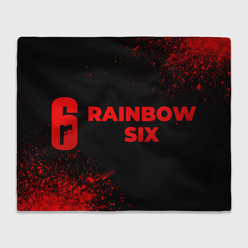 Плед Rainbow Six - red gradient по-горизонтали / 3D-Велсофт – фото 1