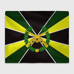 Плед флисовый Мотострелковые войска: лавры, цвет: 3D-велсофт