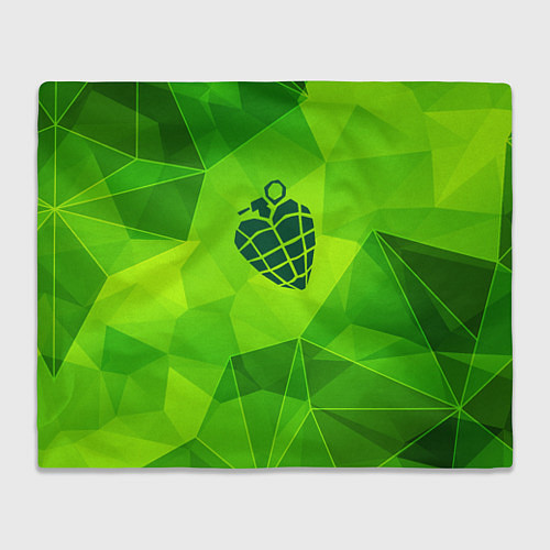 Плед Green Day green poly / 3D-Велсофт – фото 1