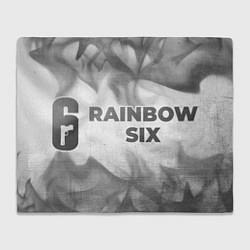 Плед флисовый Rainbow Six - white gradient по-горизонтали, цвет: 3D-велсофт