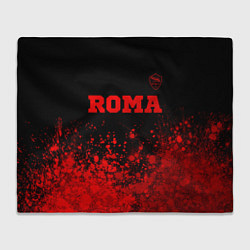Плед флисовый Roma - red gradient посередине, цвет: 3D-велсофт