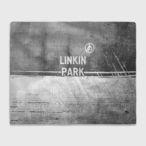 Плед Linkin Park 2024 - grey gradient посередине / 3D-Велсофт – фото 1