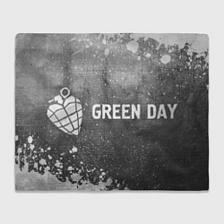 Плед флисовый Green Day - grey gradient по-горизонтали, цвет: 3D-велсофт