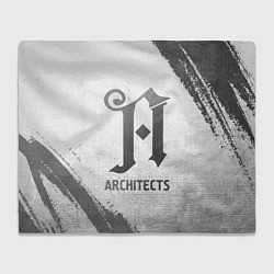 Плед флисовый Architects - white gradient, цвет: 3D-велсофт