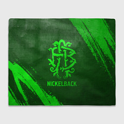 Плед Nickelback - green gradient