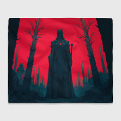 Плед флисовый Фигура в чёрном, цвет: 3D-велсофт