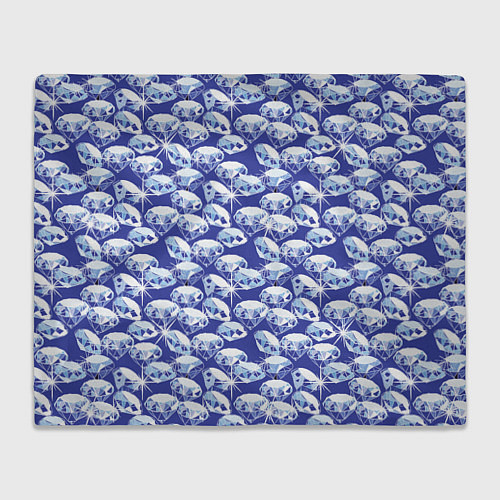 Плед Голубые бриллианты / 3D-Велсофт – фото 1