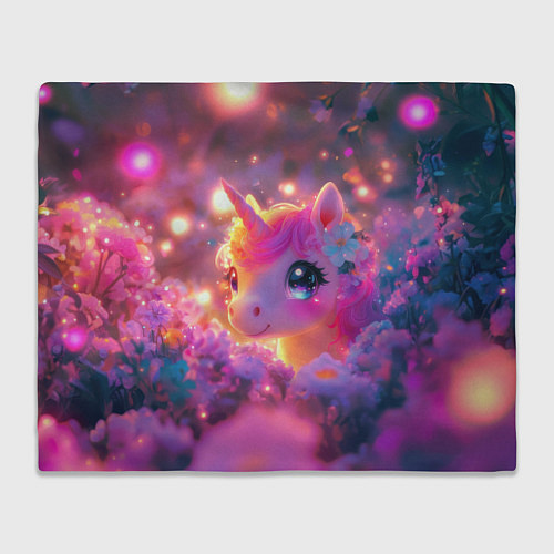 Плед Единорог и светлячки / 3D-Велсофт – фото 1