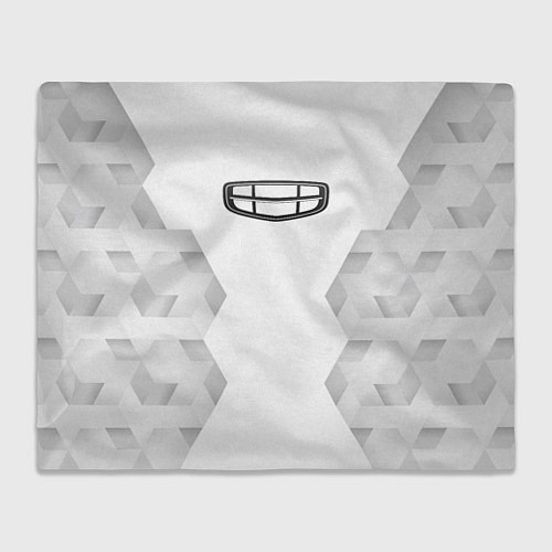 Плед Geely white poly / 3D-Велсофт – фото 1