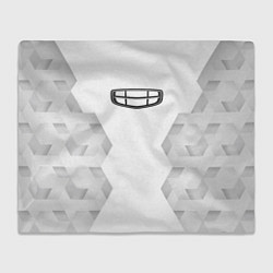 Плед флисовый Geely white poly, цвет: 3D-велсофт