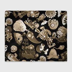 Плед Растения против зомби в бежевом цвете