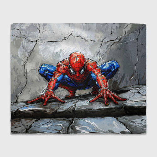 Плед Человек-паук палзет на стене / 3D-Велсофт – фото 1