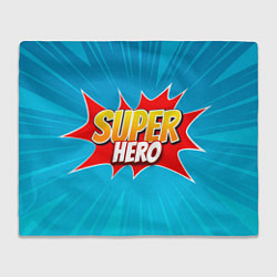Плед флисовый Superhero comic style, цвет: 3D-велсофт