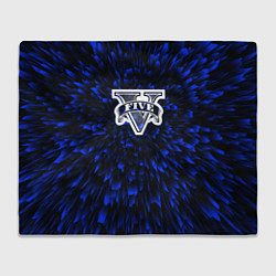 Плед флисовый GTA blue energy, цвет: 3D-велсофт