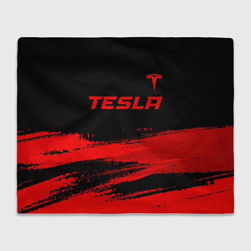 Плед Tesla - red gradient посередине / 3D-Велсофт – фото 1