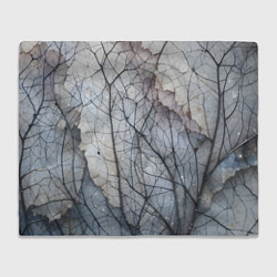 Плед флисовый Прожилки листьев, цвет: 3D-велсофт