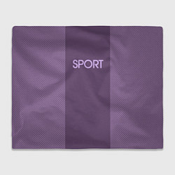 Плед флисовый Sport фиолетовый, цвет: 3D-велсофт
