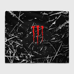 Плед флисовый Monster обрывки красок, цвет: 3D-велсофт