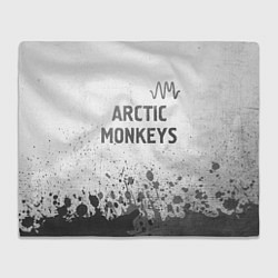 Плед флисовый Arctic Monkeys - white gradient посередине, цвет: 3D-велсофт