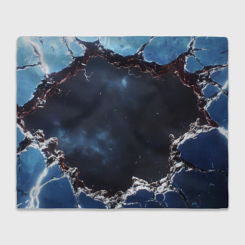 Плед Объемная дыра в стене текстура / 3D-Велсофт – фото 1