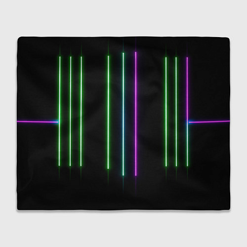 Плед Neon stripes / 3D-Велсофт – фото 1