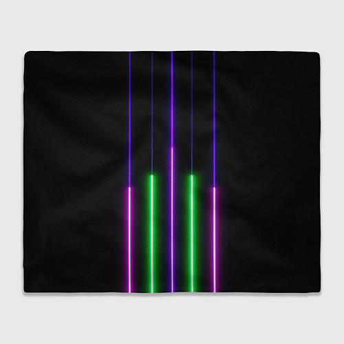 Плед Color Purple green pink / 3D-Велсофт – фото 1