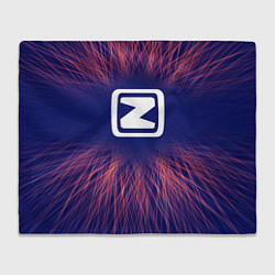 Плед флисовый Zotye red energy, цвет: 3D-велсофт