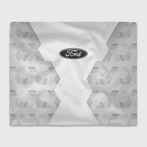 Плед Ford white poly / 3D-Велсофт – фото 1