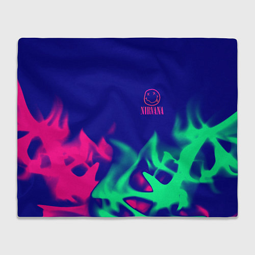 Плед Nirvana fire neon / 3D-Велсофт – фото 1