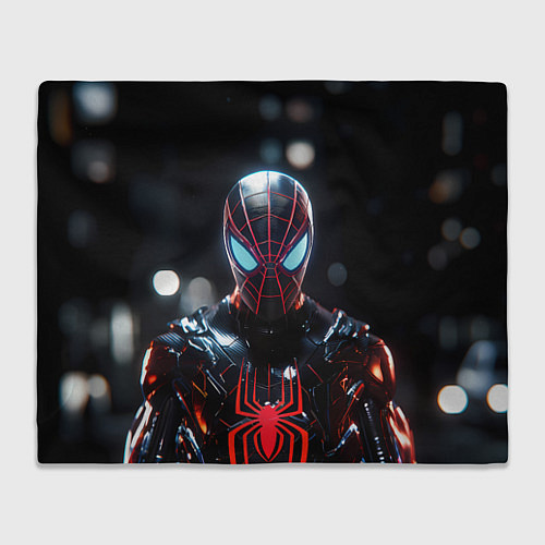 Плед Спайдер-мен в мото костюме / 3D-Велсофт – фото 1