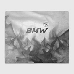 Плед флисовый BMW - white gradient посередине, цвет: 3D-велсофт