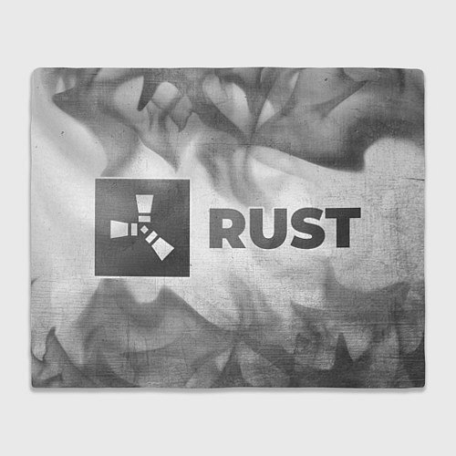 Плед Rust - white gradient по-горизонтали / 3D-Велсофт – фото 1