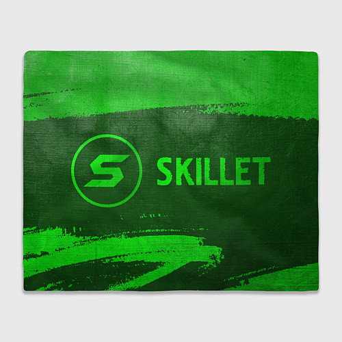 Плед Skillet - green gradient по-горизонтали / 3D-Велсофт – фото 1