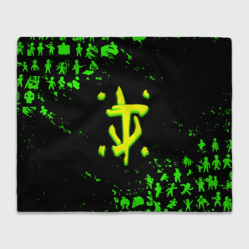 Плед Doom x fallout кислотное лого / 3D-Велсофт – фото 1