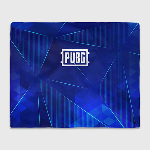 Плед PUBG blue poly / 3D-Велсофт – фото 1