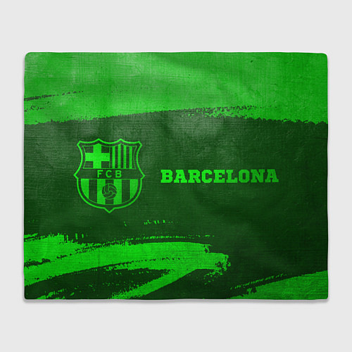 Плед Barcelona - green gradient по-горизонтали / 3D-Велсофт – фото 1