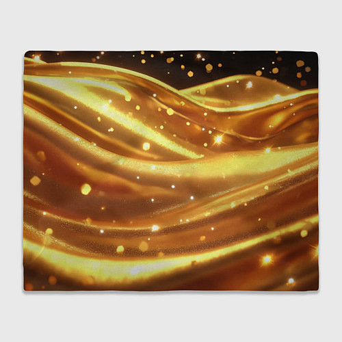 Плед Золотая ткань с блестками / 3D-Велсофт – фото 1