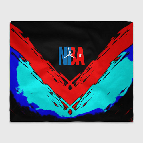 Плед NBA краски геометрия / 3D-Велсофт – фото 1
