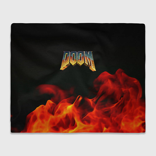 Плед Doom огненная текстура / 3D-Велсофт – фото 1