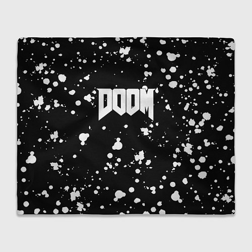 Плед Doom белые краски всплеск / 3D-Велсофт – фото 1