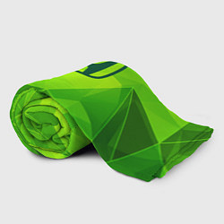 Плед флисовый Honda green poly, цвет: 3D-велсофт — фото 2