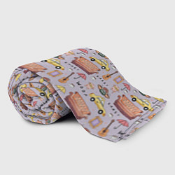 Плед флисовый Друзья - паттерн, цвет: 3D-велсофт — фото 2