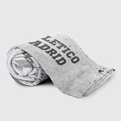 Плед флисовый Atletico Madrid - white gradient по-горизонтали, цвет: 3D-велсофт — фото 2