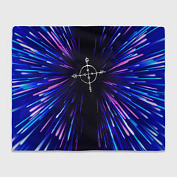 Плед флисовый Megadeth neon energy, цвет: 3D-велсофт