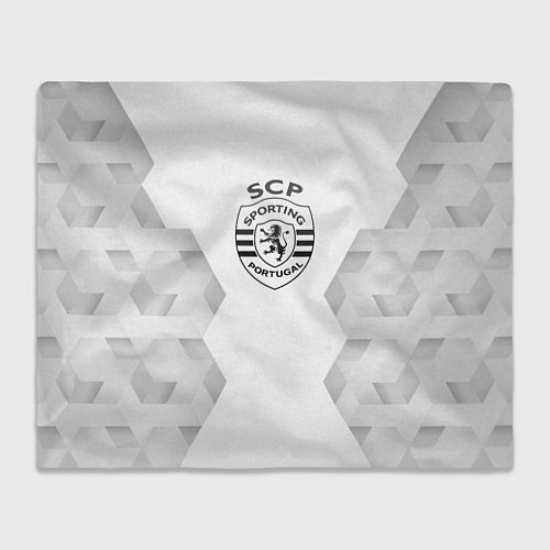 Плед Sporting white poly / 3D-Велсофт – фото 1