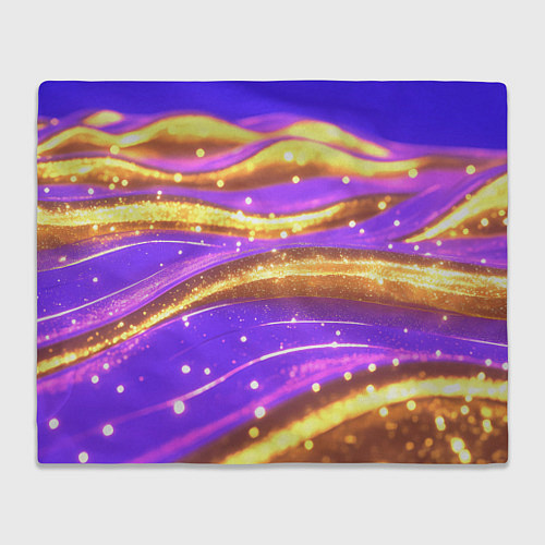 Плед Блестящая волнистая текстура / 3D-Велсофт – фото 1