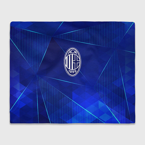 Плед AC Milan blue poly / 3D-Велсофт – фото 1