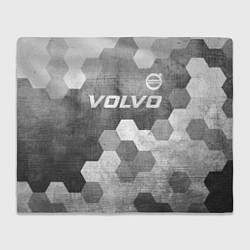 Плед флисовый Volvo - grey gradient посередине, цвет: 3D-велсофт