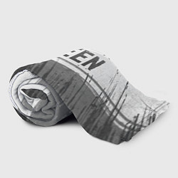 Плед флисовый Queen - white gradient посередине, цвет: 3D-велсофт — фото 2